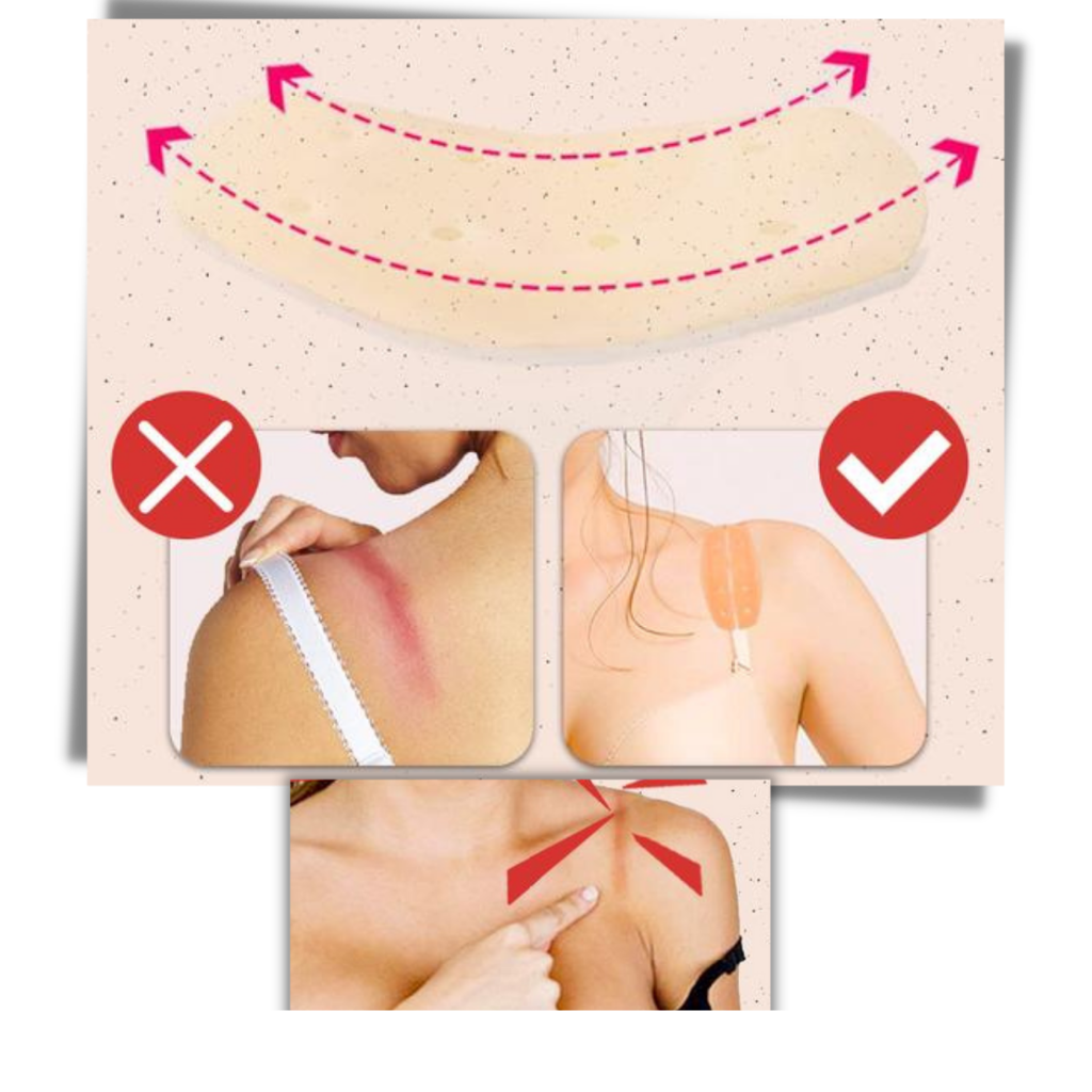 1 Pair of Silicone Slip-proof Bra Strap Protectors