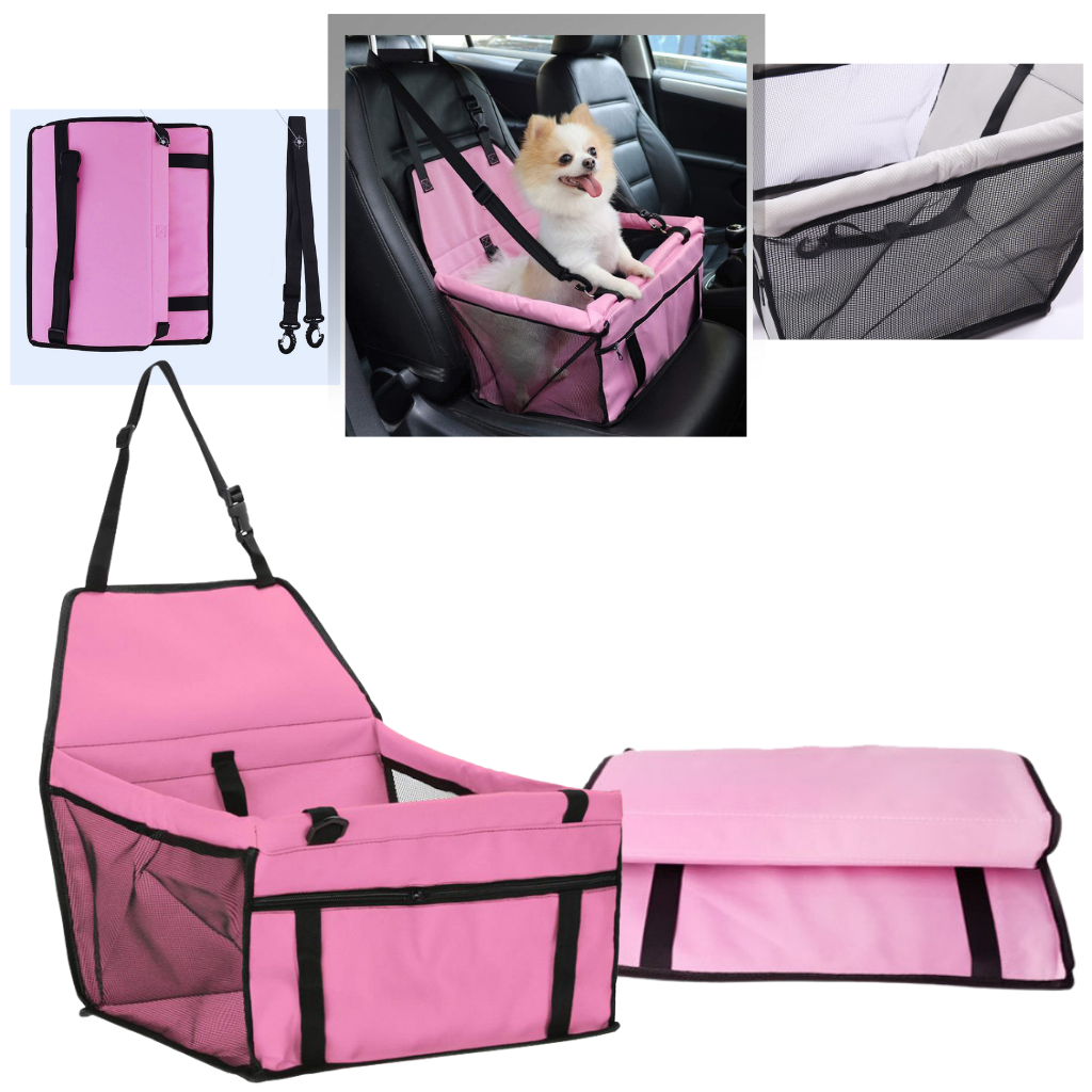 Pet dog car carrier adjustable seat - Ozerty