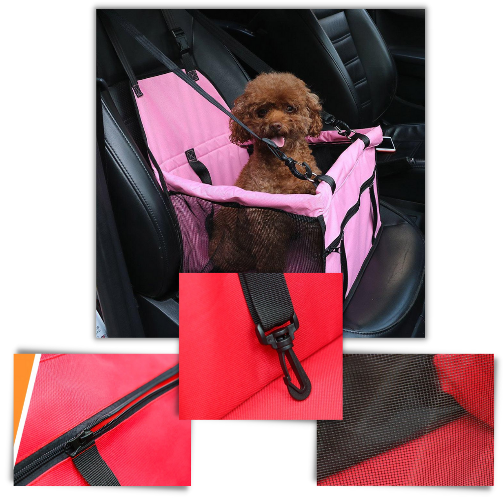 Pet dog car carrier adjustable seat