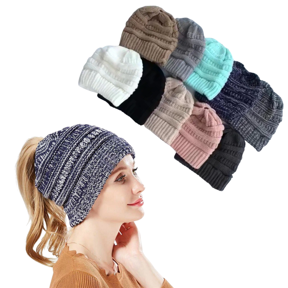 Beanie for Ponytail and Messy Bun