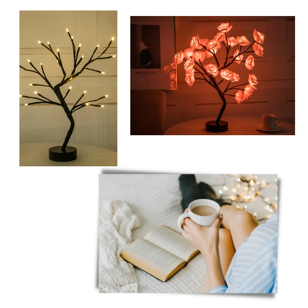 Delightful Rose Tree Lamp