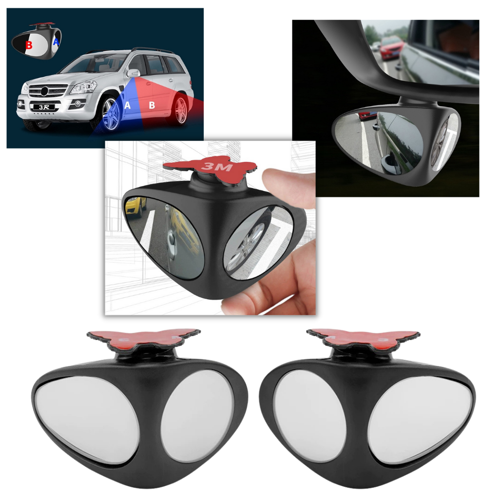 Rotatable 2 Side Blind Spot Car Mirror -