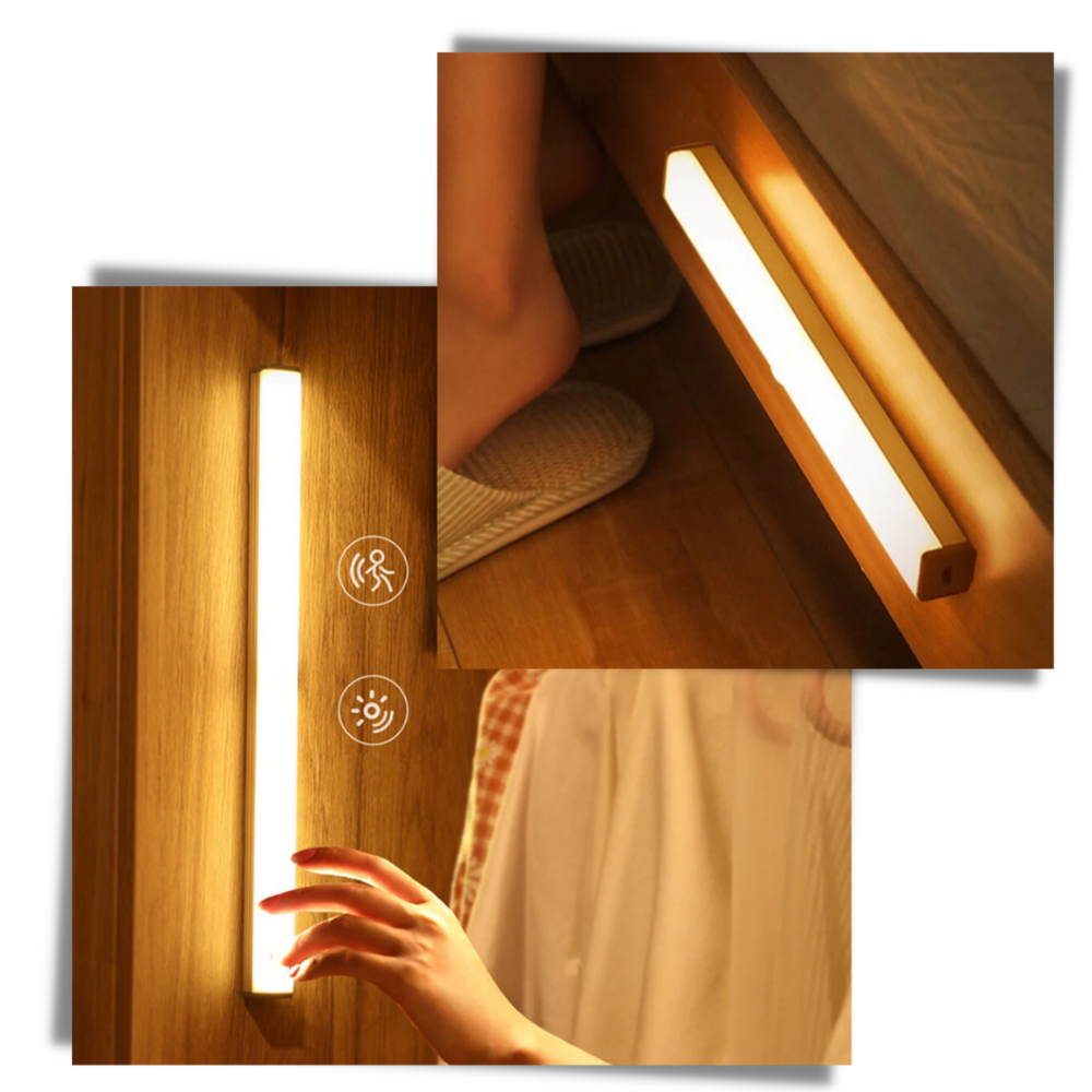 Magnetic motion sensor LED light