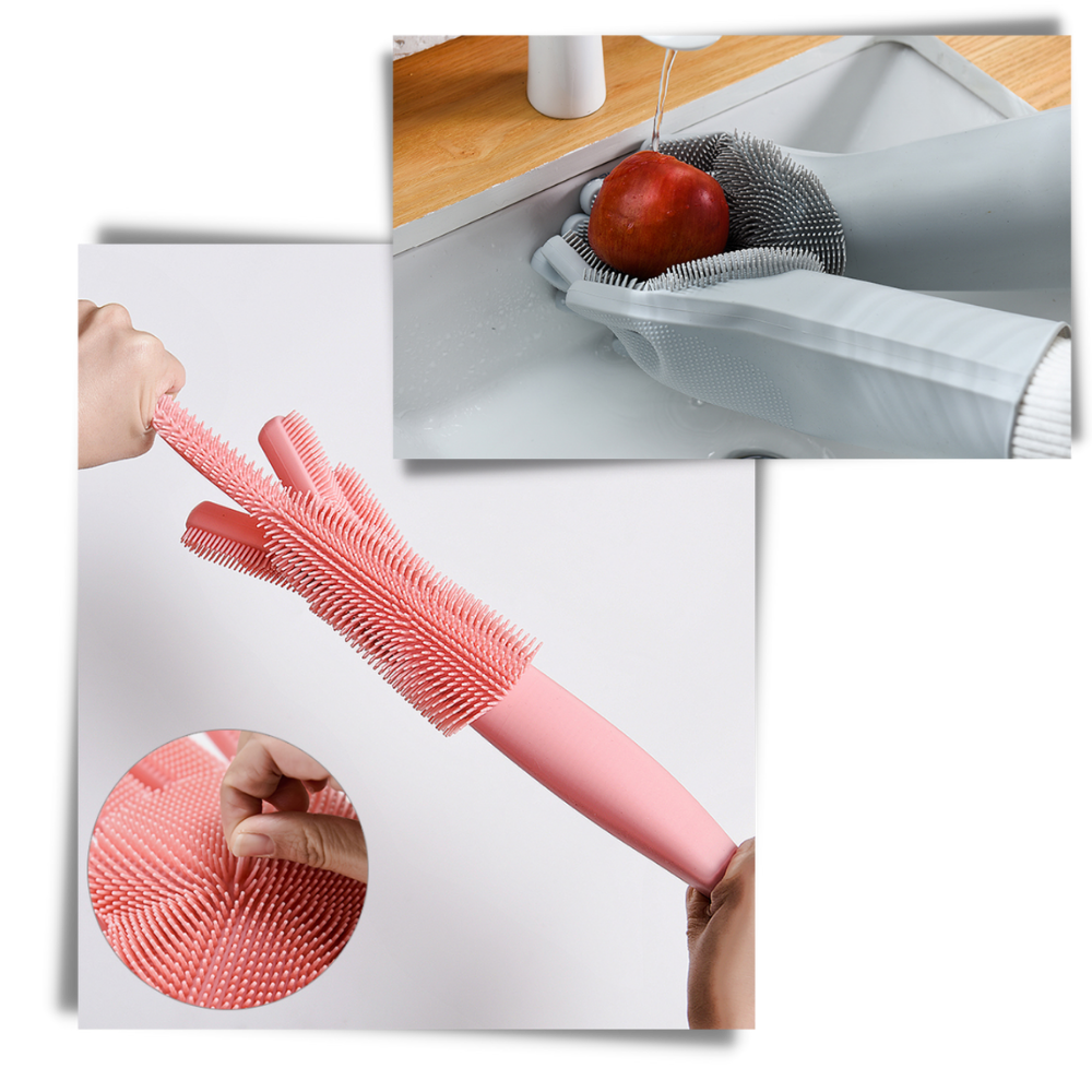 Multi-Purpose Silicone Washing-Up Gloves