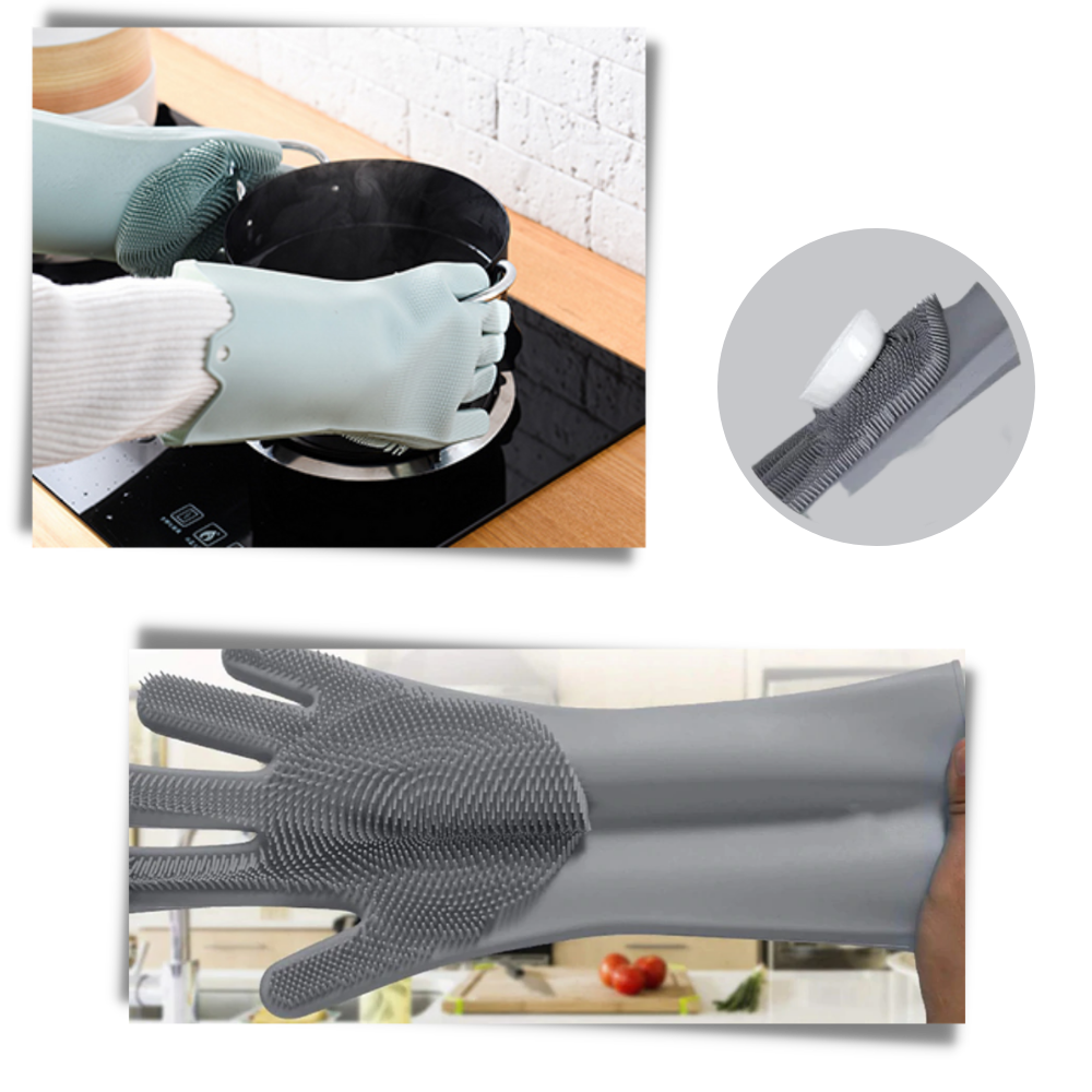 Multi-Purpose Silicone Washing-Up Gloves