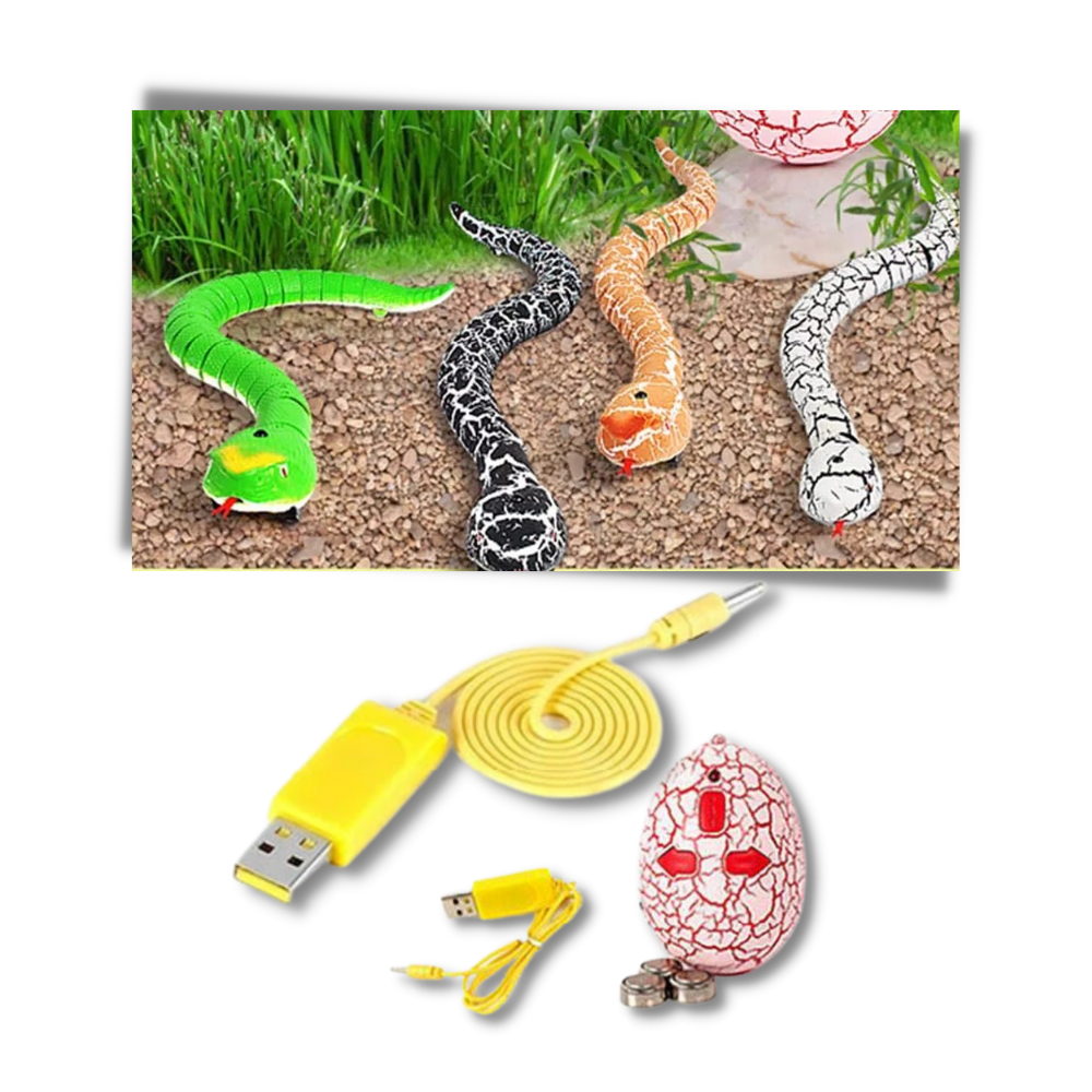 Remote control interactive snake toy for cat