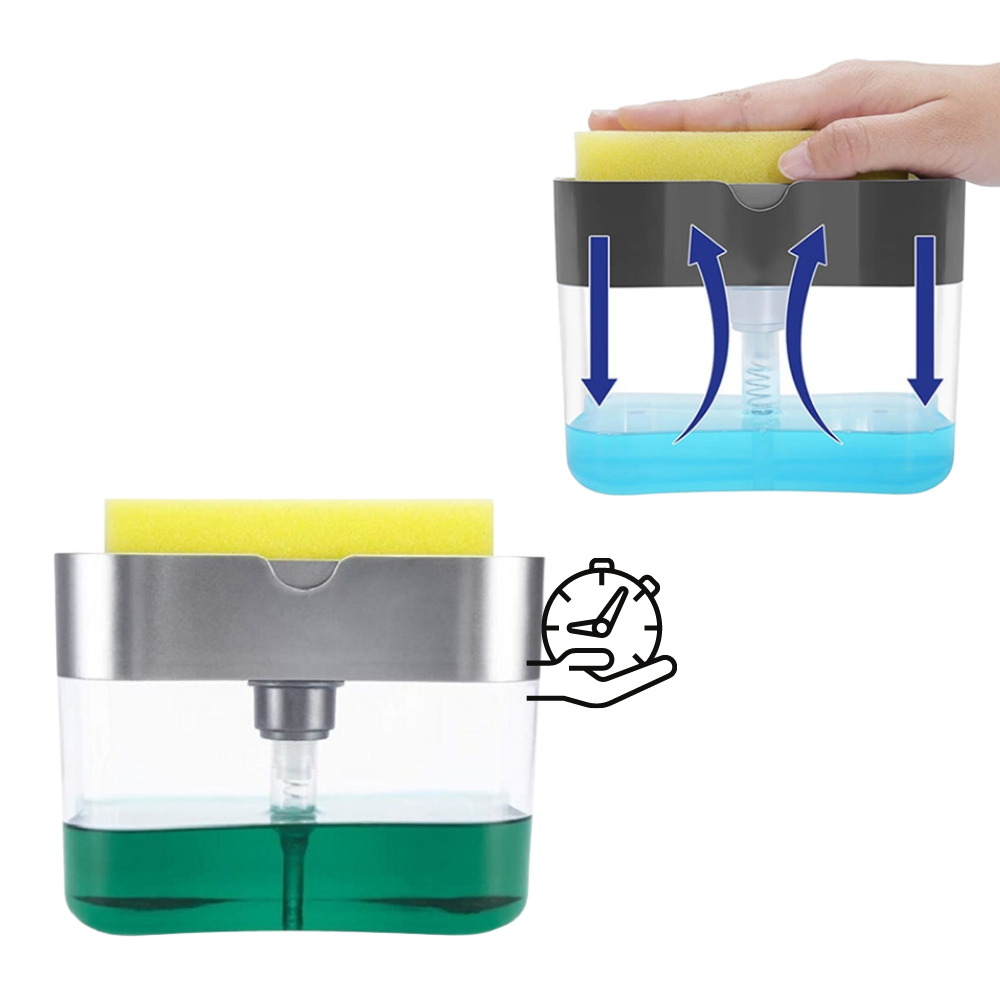 Detergent Dispenser With Sponge Holder