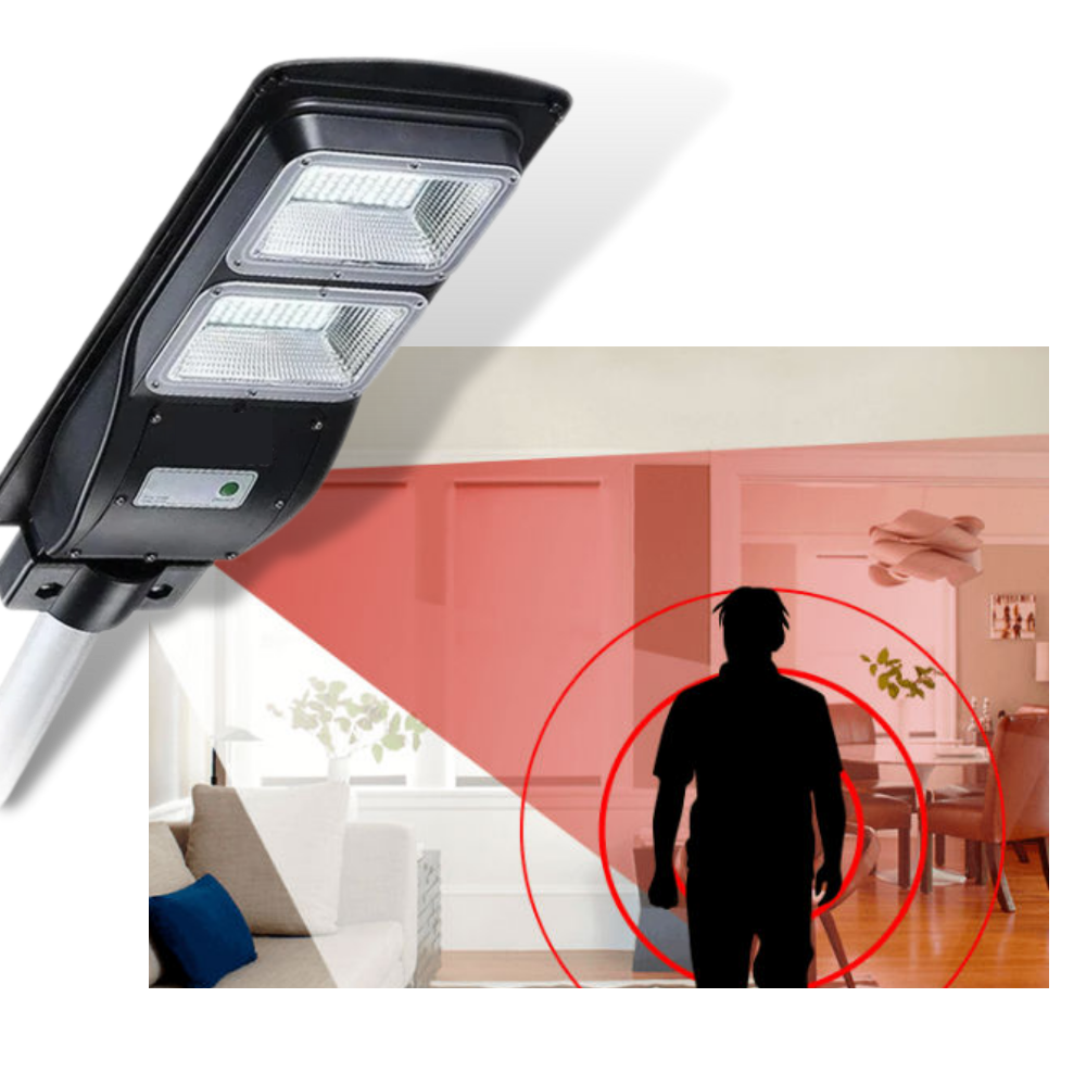 Motion-Sensing Solar-Powered Outdoor LED