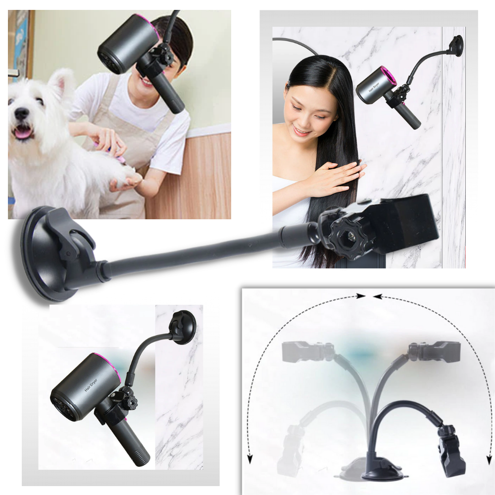 Hands-Free Hair Dryer Holder -