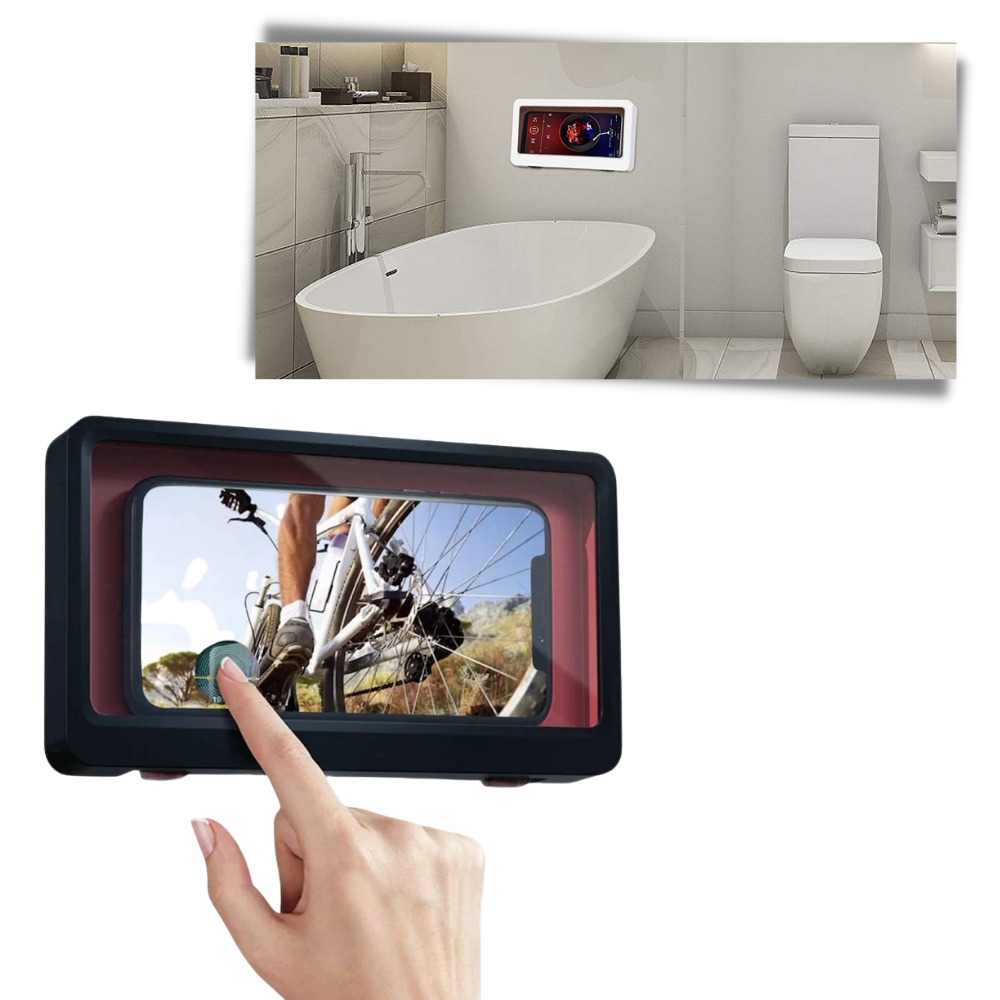 Waterproof Wall Mount Shower Phone Holder Case