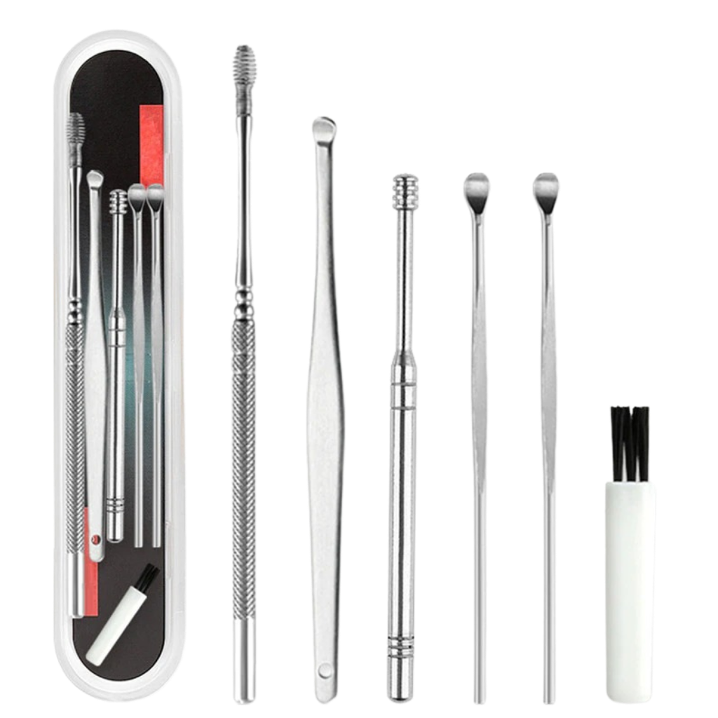 Stainless steel ear wax cleaner tool set