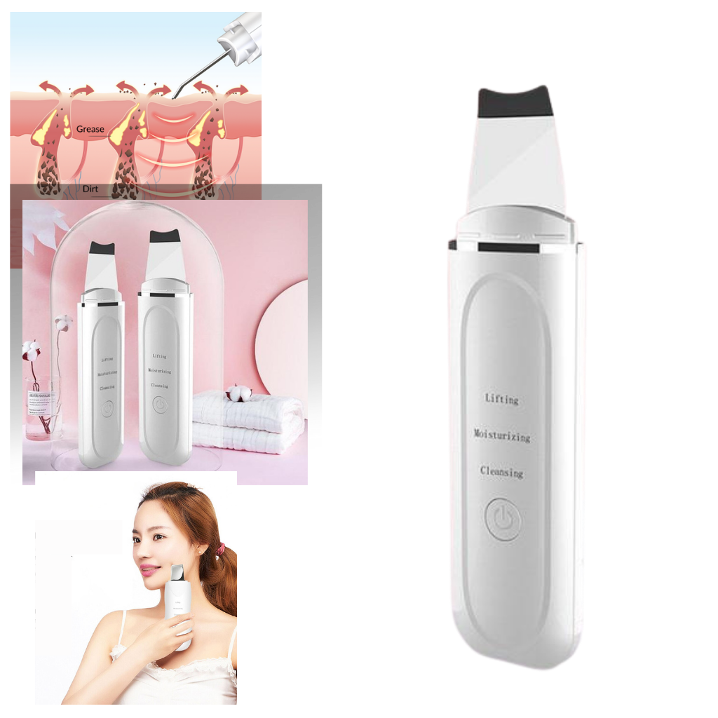 Ultrasonic deep cleansing facial scrubber -