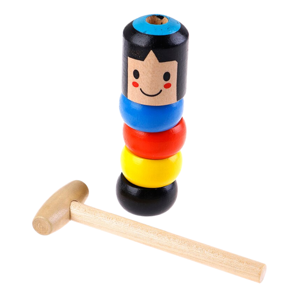 Magic Unbreakable Wooden Man Toy