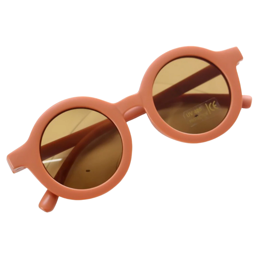 Vintage Round Kids Sunglasses for Ages 1 to 5