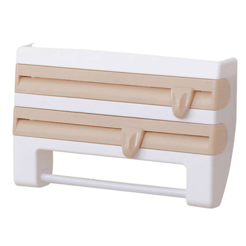 4-in-1 Wall Mounted Plastic Film and Paper Towel Holder