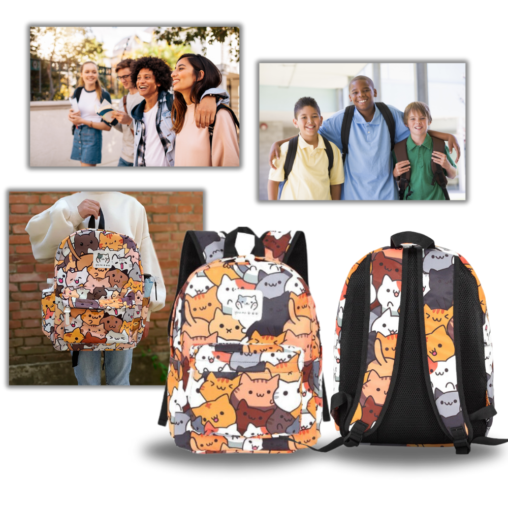 Whimsical Neko Astsum Backpack - Ozerty