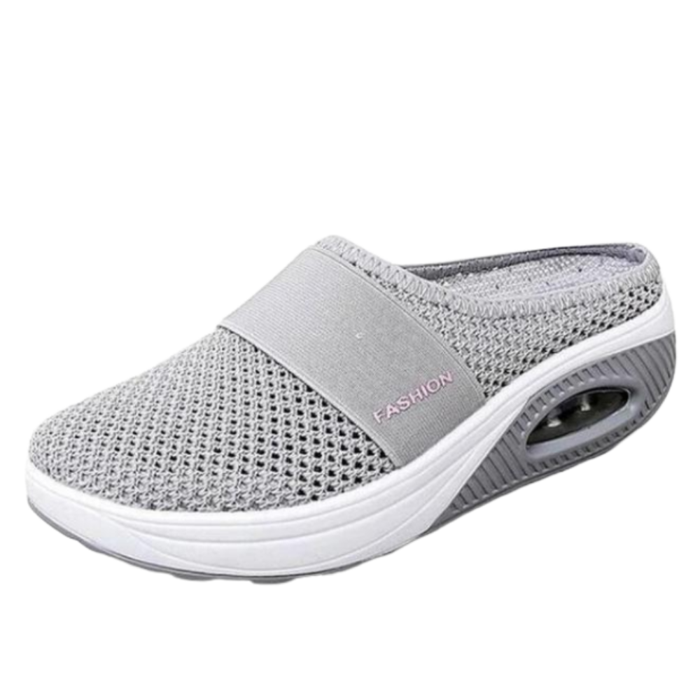 Air-cushion diabetic slip-on shoes -Gray - Ozerty