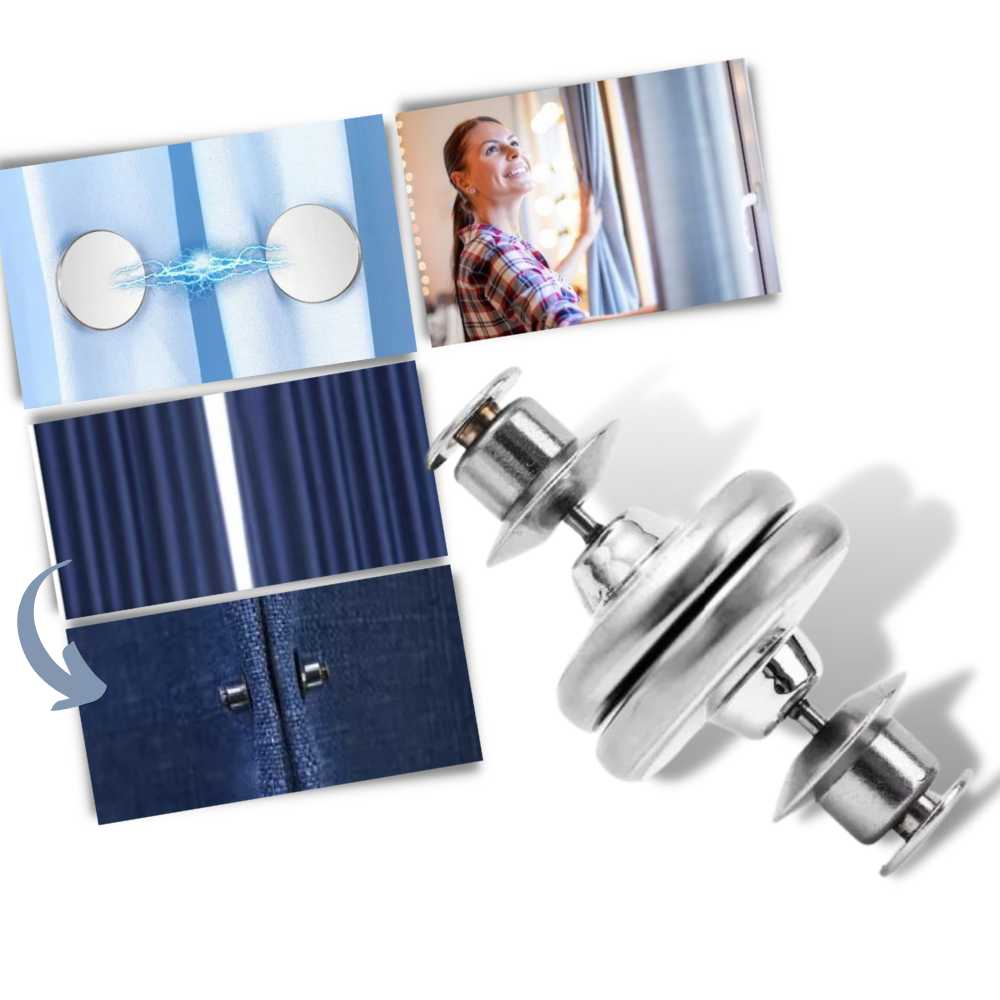 Anti-Leakage magnetic curtain clips - Ozerty