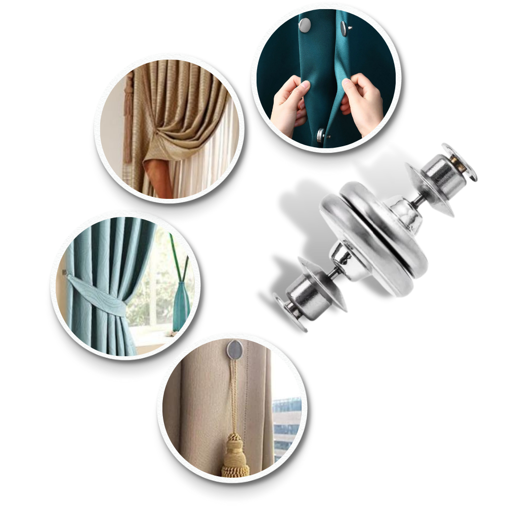 Anti-Leakage magnetic curtain clips - Ozerty