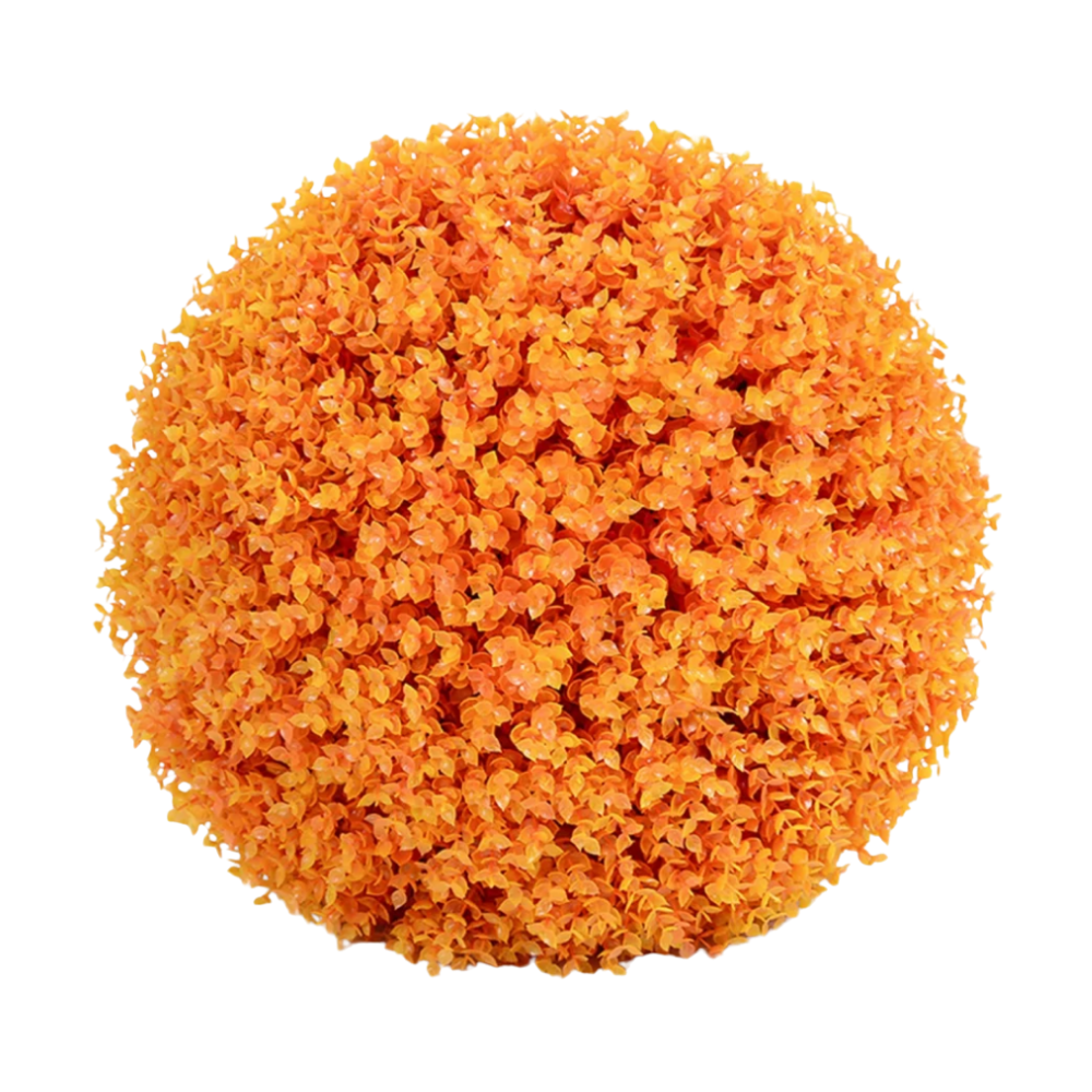 Artificial Topiary Grass Balls -Orange - Ozerty