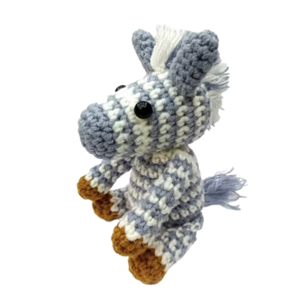 Beginner's Creative Crochet Animal Kits -Zebra - Ozerty