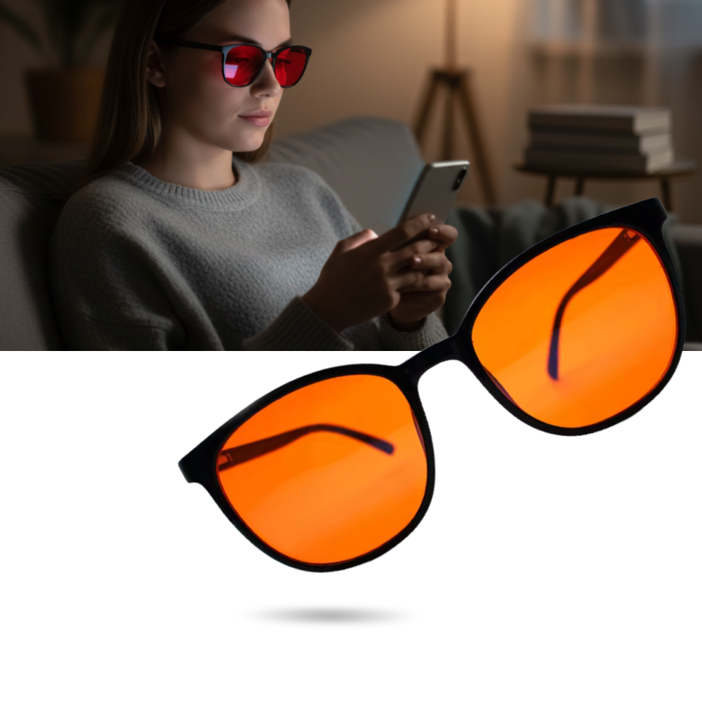 Blue Light Filter Red Glasses - Ozerty