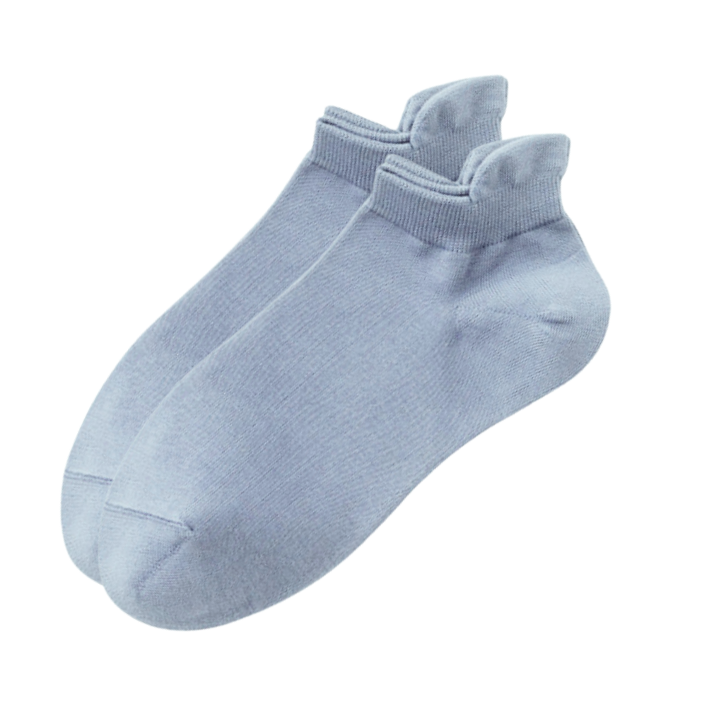 Breathable Moisture Wicking Men Ankle Socks -Light Blue - Ozerty