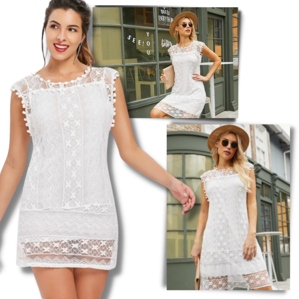 Chic Boho Lace Dress - Ozerty