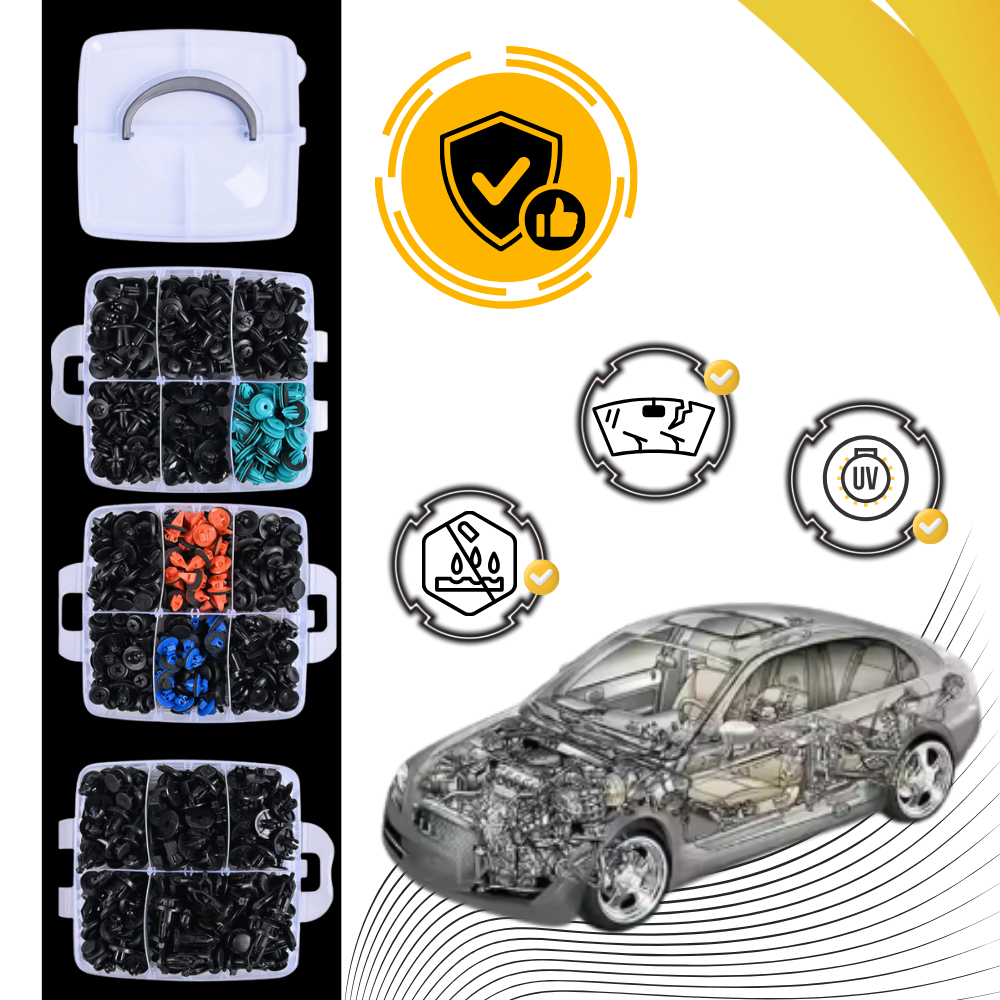 Comprehensive Car Rivet Kit - Ozerty