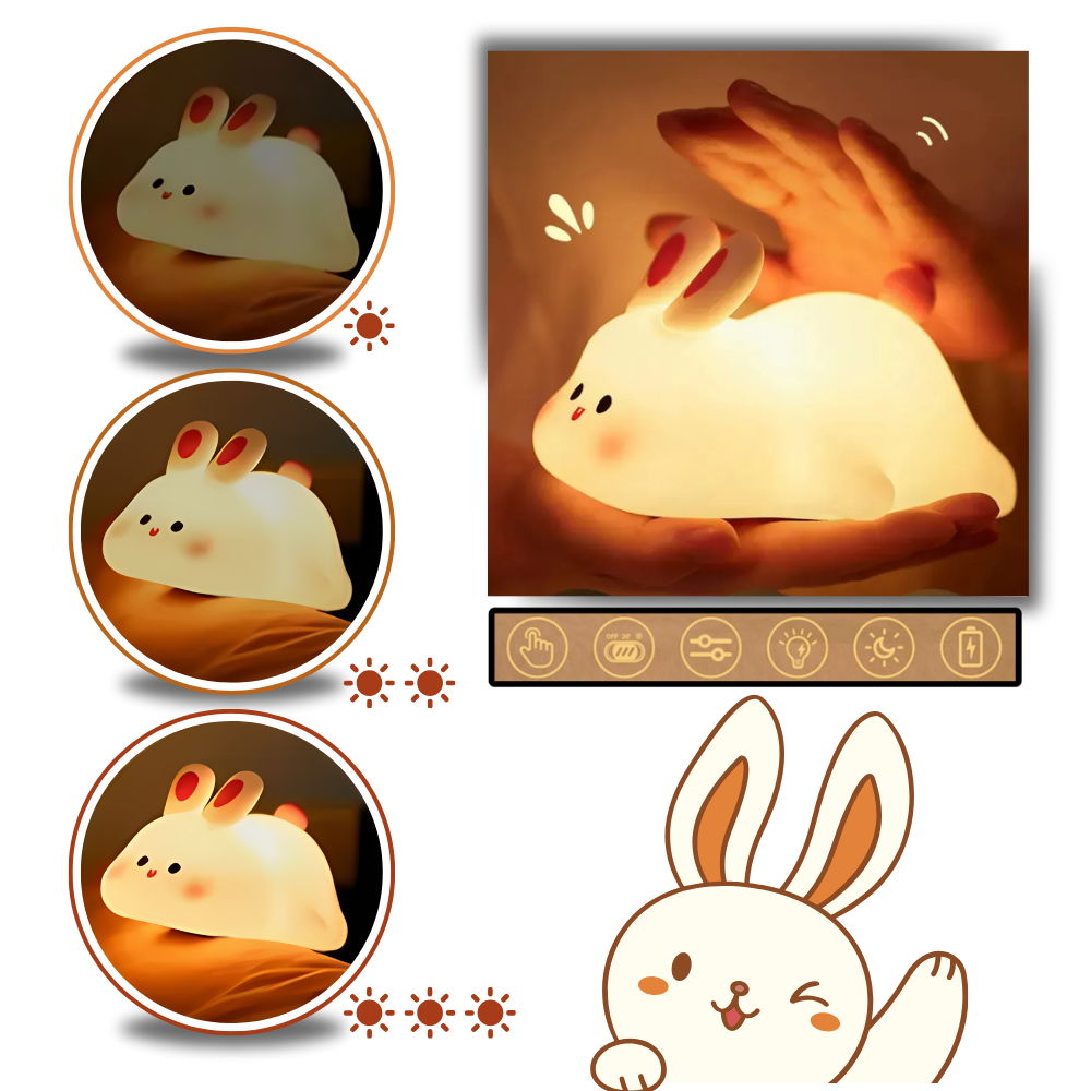 Cozy Adorable Bunny Night Light - Ozerty