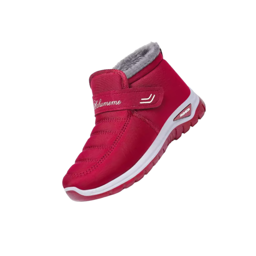 Cushioned Winter Thermal Boots -Red Female - Ozerty