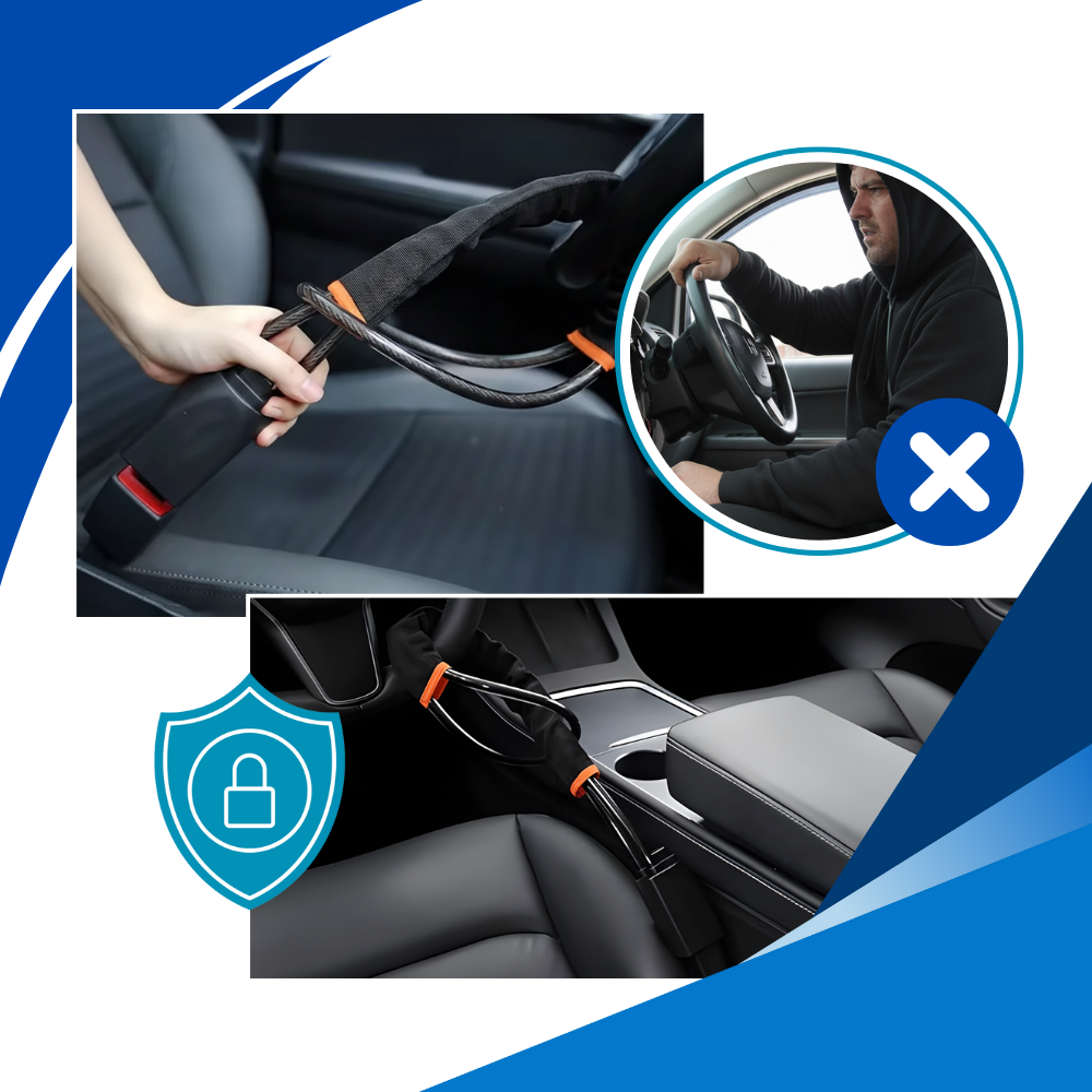 Dual Security Steering Wheel Lock - Ozerty