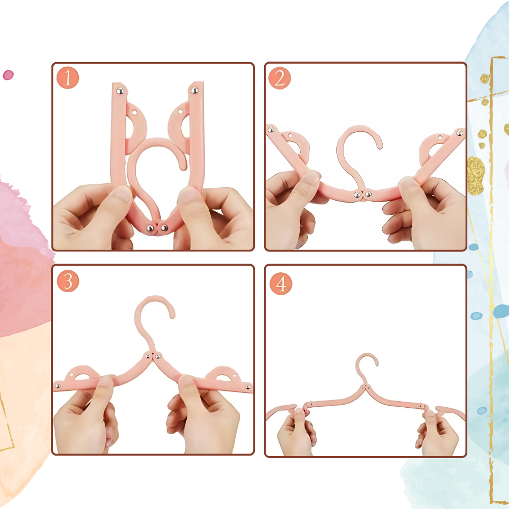 Dual-Size Foldable Clothes Hangers - Ozerty