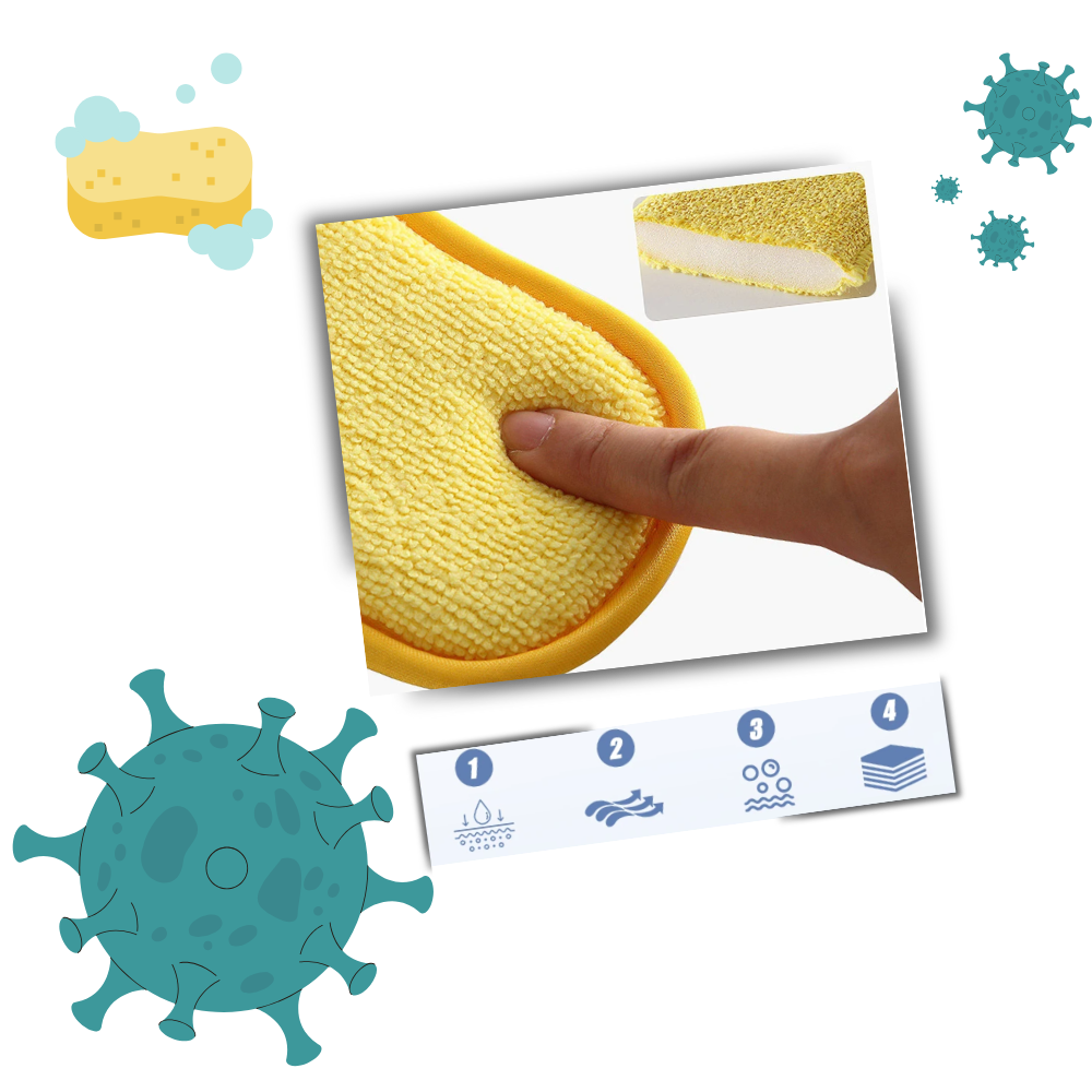 Durable Reusable Dish Sponge  - Ozerty