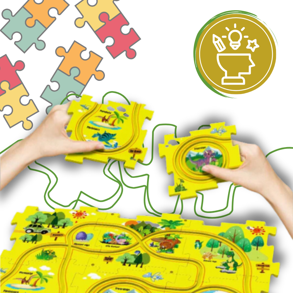 Educational Fun Car Track Puzzle - Ozerty