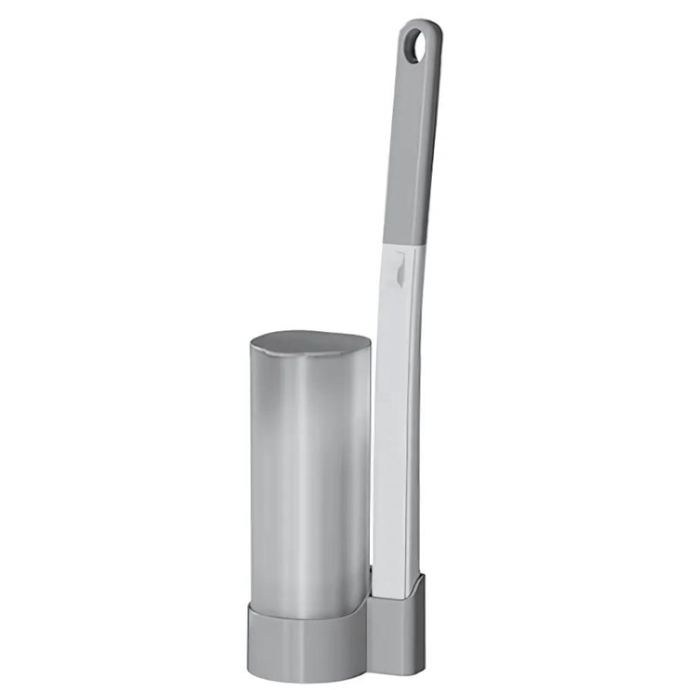 Efficient Cleaning Disposable Toilet Brush -Gray Brush  - Ozerty