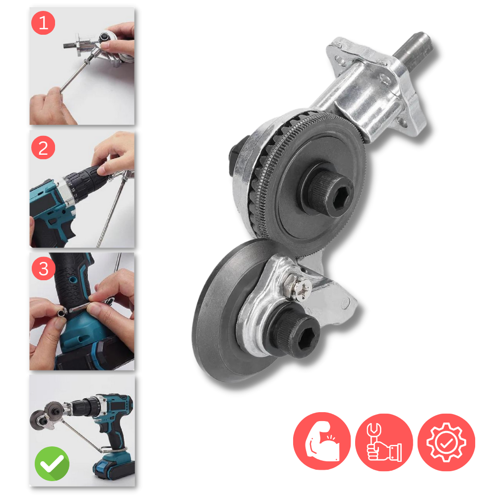 Electric Drill Plate Cutter Set - Ozerty