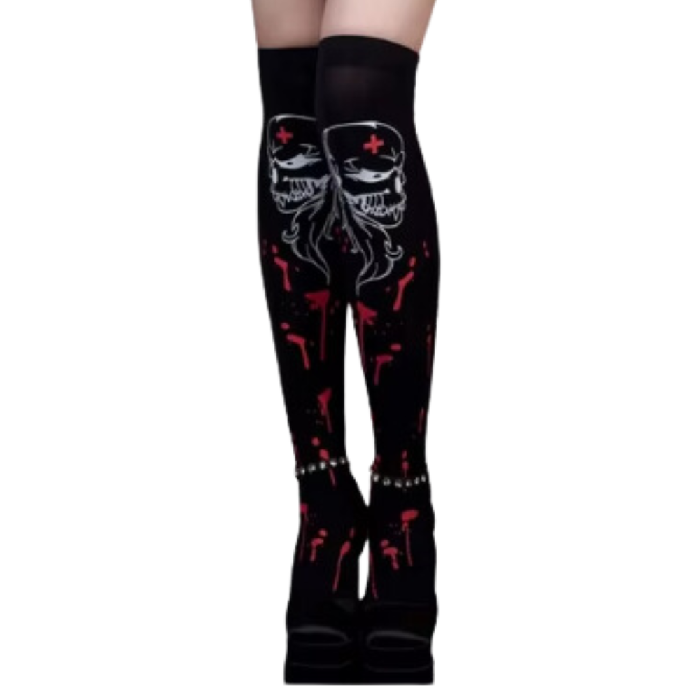 Festive Designs Halloween Compression Socks -Black Venom - Ozerty