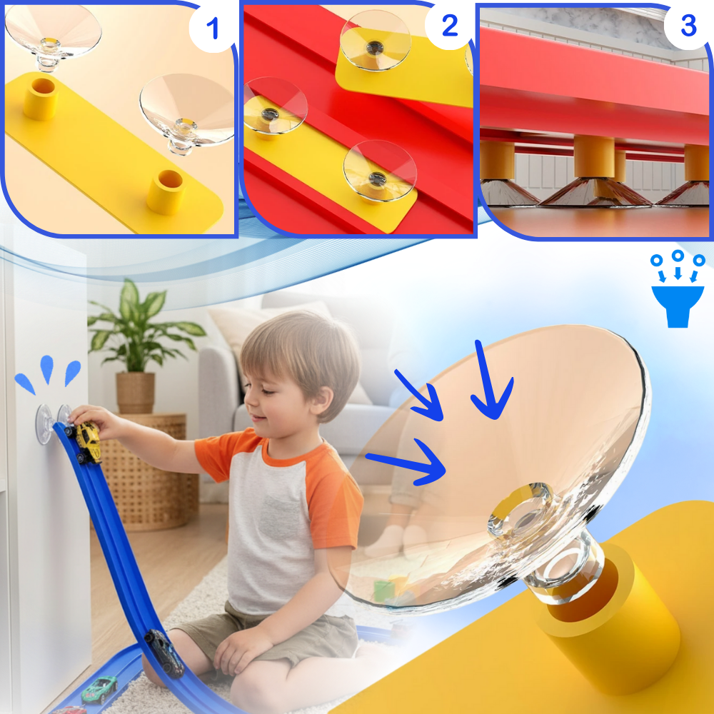 Flexible 2 Lanes Car Track - Ozerty