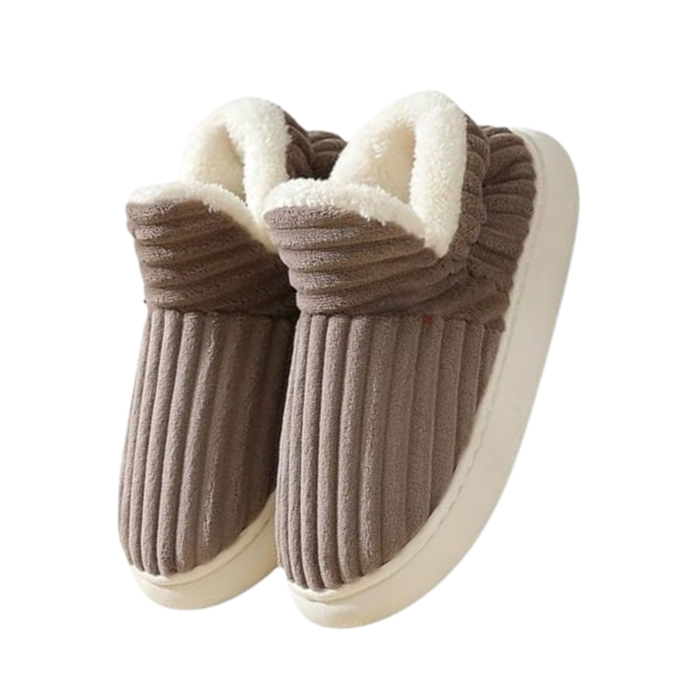 Fluffy Plush House Slip-On