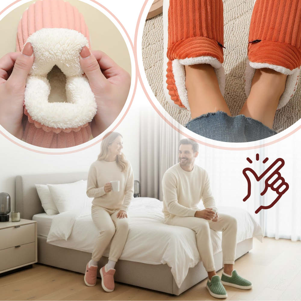 Fluffy Plush House Slip-On - Ozerty