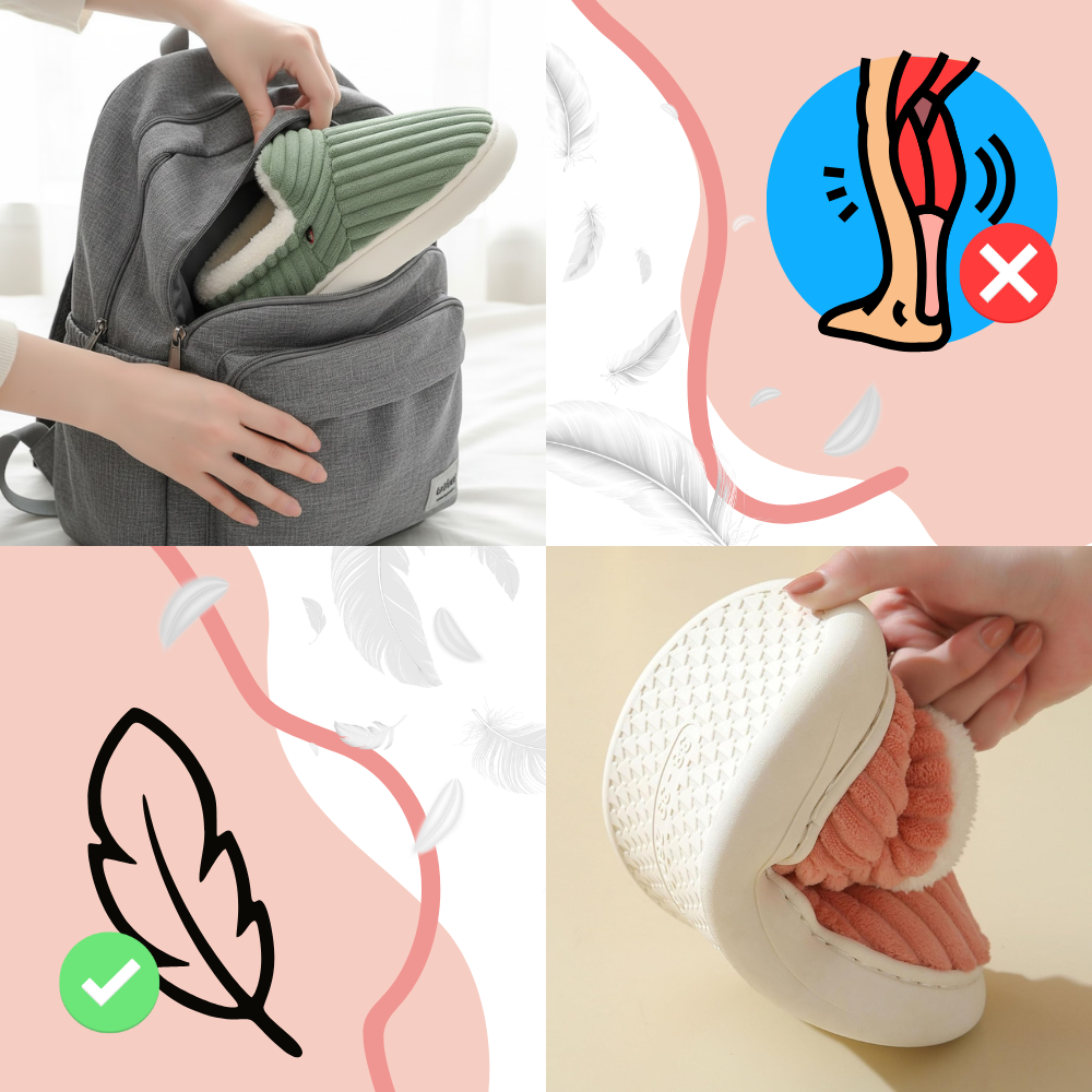 Fluffy Plush House Slip-On - Ozerty