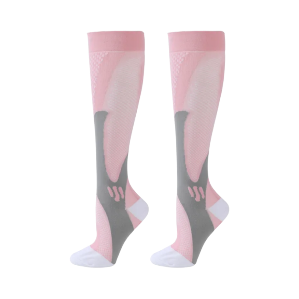 Functional & Stylish Compression Socks -Pink - Ozerty