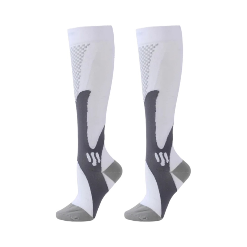 Functional & Stylish Compression Socks -White - Ozerty