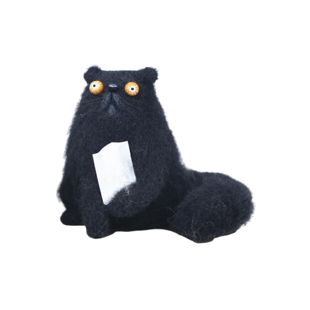 Funny Disheveled Decor Cat -Blacky - Ozerty