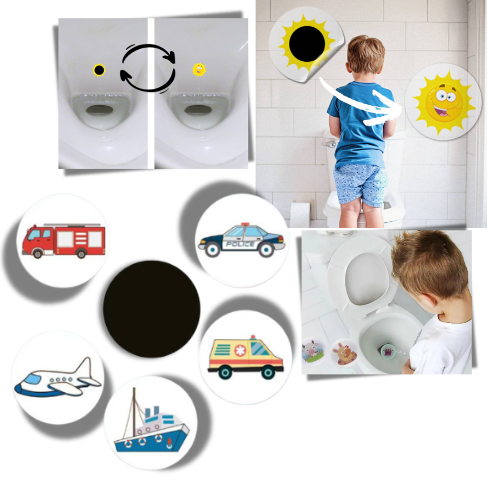 Heat Activated Potty Training Stickers - Ozerty