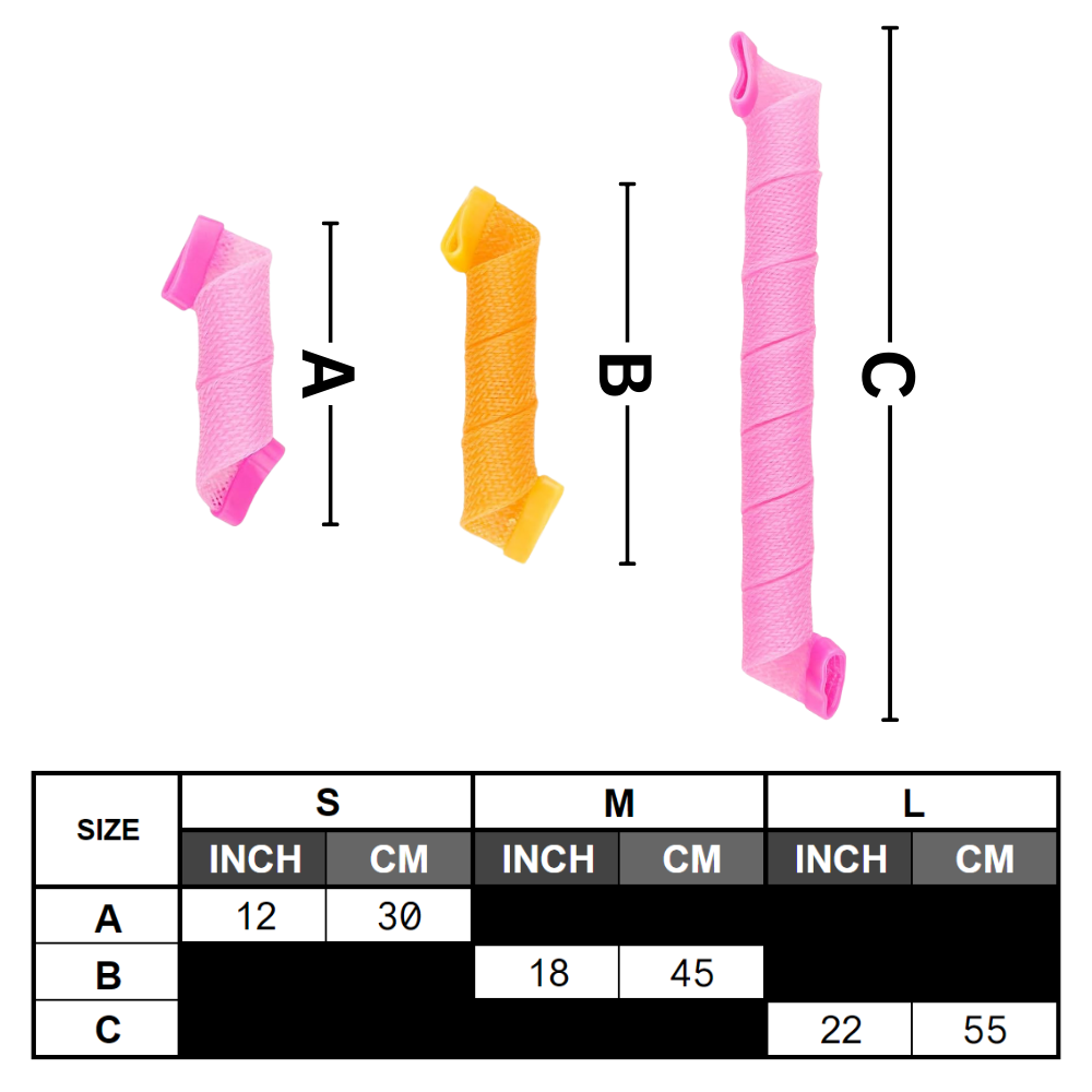 Heatless Curly Hair Roller Kit - Ozerty
