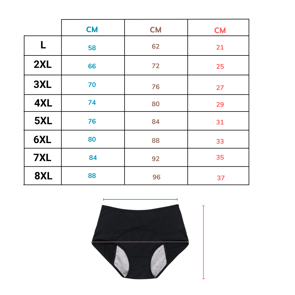 High Waisted Incontinence Panty - Ozerty