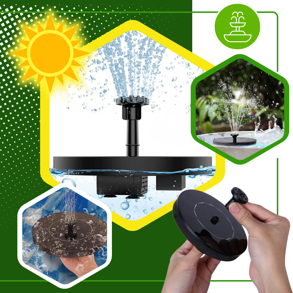 Instant Charm Garden Floating Solar Fountain  - Ozerty