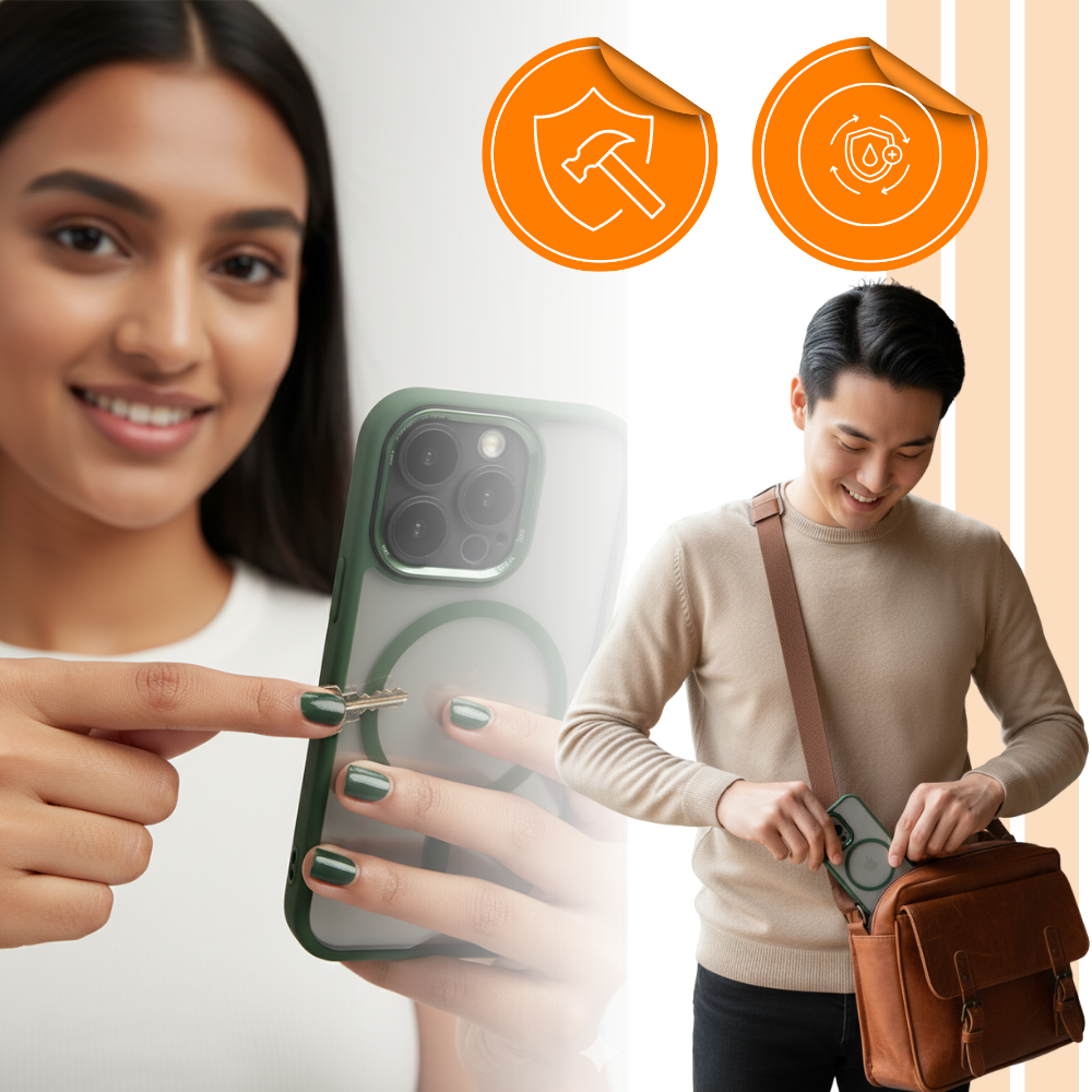 Iphone Magnetic Shockproof Case - Ozerty